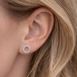 Ohrstecker Silber 925 mit Zirkonia – Bild 3