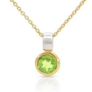 Anhänger, Halskette, Silber 925, vergoldet, Peridot, Silberschmuck, Silberring, Edelstein, Goldwerkstatt Schmuck und Trauringe, Neuötting, Altötting, Geschenk