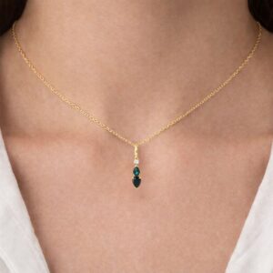 Anhänger, Gelbgold 585, Topas, Brillant, Diamant, Goldschmuck, Goldanhänger, Goldwerkstatt, Schmuck und Trauringe, Neuötting, Altötting, Schmuck