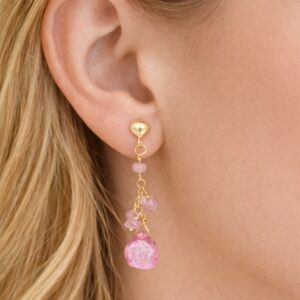 Ohrringe, Ohrhänger, Turmalin, Gelbgold, Goldschmuck, Gelbgold 750, Turmalinschmuck, Goldwerkstatt Schmuck und Trauringe, Neuötting, Altötting, Neuötting