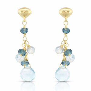 Ohrringe, Ohrhänger, Topas, Gelbgold, Goldschmuck, Gelbgold 750, Turmalinschmuck, Goldwerkstatt Schmuck und Trauringe, Neuötting, Altötting, Neuötting