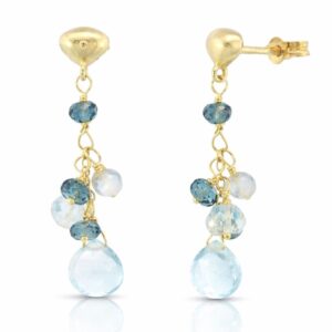 Ohrringe, Ohrhänger, Topas, Gelbgold, Goldschmuck, Gelbgold 750, Turmalinschmuck, Goldwerkstatt Schmuck und Trauringe, Neuötting, Altötting, Neuötting