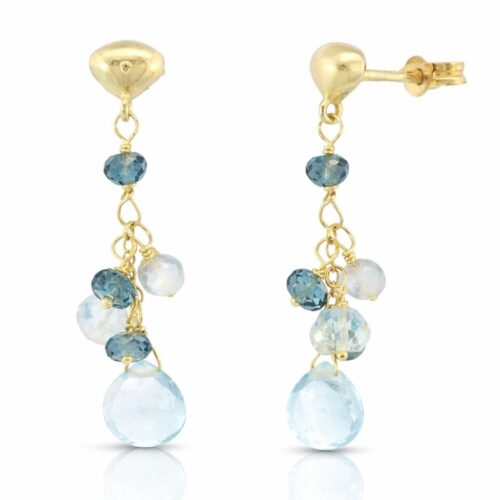 Ohrringe, Ohrhänger, Topas, Gelbgold, Goldschmuck, Gelbgold 750, Turmalinschmuck, Goldwerkstatt Schmuck und Trauringe, Neuötting, Altötting, Neuötting