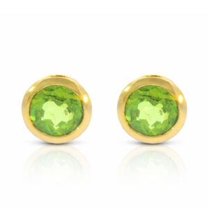 Ohrstecker, Ohrringe, Silber 925, vergoldet, Peridot, Silberschmuck, Silberohrring, Edelstein, Goldwerkstatt Schmuck und Trauringe, Neuötting, Altötting, Geschenk