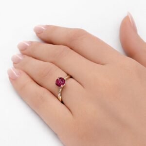 Ring, Gelbgold, Gelbgold 585, Verlobungsring, Goldring, Turmalin, Brillanten, Geschenkidee, Goldwerkstatt Schmuck und Trauringe, Neuötting, Altötting, Goldschmuck