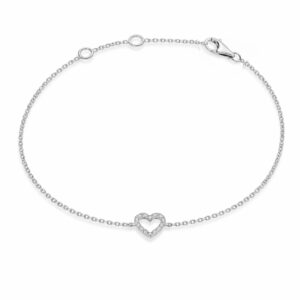 Armband, Silber 925, Zirkonia, Herz, Lieblingsmensch, Silberschmuck, Silberarmband, Neuötting, Altötting, Mühldorf am Inn, Goldwerkstatt Schmuck und Trauringe