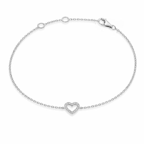 Armband, Silber 925, Zirkonia, Herz, Lieblingsmensch, Silberschmuck, Silberarmband, Neuötting, Altötting, Mühldorf am Inn, Goldwerkstatt Schmuck und Trauringe