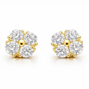 Ohrstecker, Ohrringe, Gelbgold 333, Ohrschmuck, Goldschmuck, Goldwerkstatt Schmuck und Trauringe, Neuötting, Altötting, Zirkonia