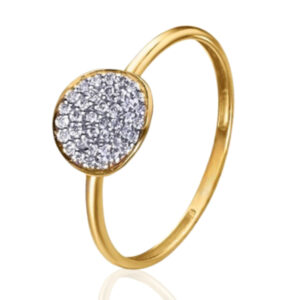 Ring 750 Gelbgold mit Brillanten 0,20 ct